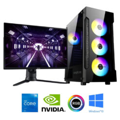 INTEL CORE i5 11400F | RTX 2060 12GB | 16GB RAM | Monitor – Custom Gaming Desktop