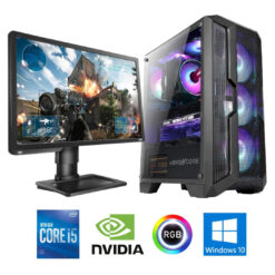 INTEL CORE I5 10400F | GTX 1660 Super | 16GB RAM | Monitor – Custom Gaming Desktop