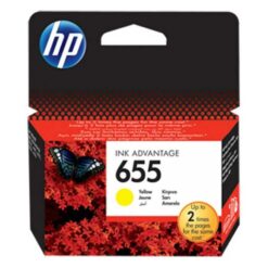 HP 655 Yellow Original Ink Cartridge (CZ112AE)