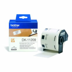 Brother DK-11209 Original Black on White P-Touch Labels (29mm x 62mm)