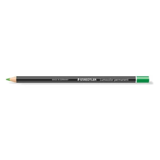 Staedtler Original Lumocolor Permanent Glasochrom Pencil – Green 12 Pack