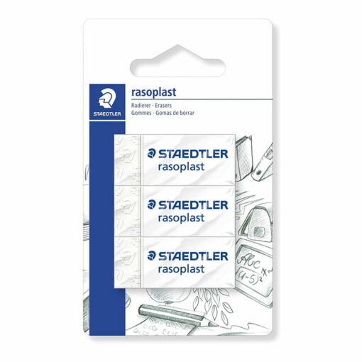Staedtler Original rasoplast Eraser (526 B2BK2D) Plastic Phthalate, Latex Free – 2 Pack
