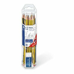 Staedtler Original Noris (61 120P1) Pencil 12 Pack with Free Mars Plastic Eraser