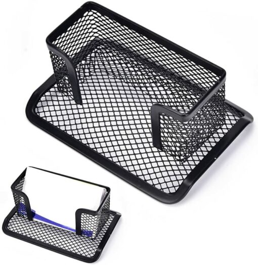Wire Mesh Card Steel Black for Office