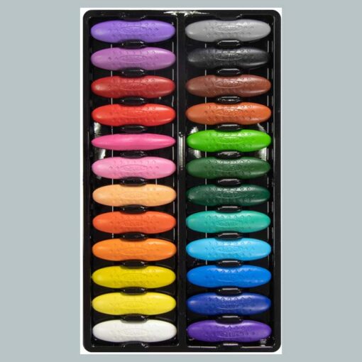 CRAYON Y-PLUS PEANUT 24 COLORES ألوان شمعية صحية