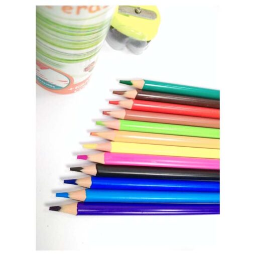 12-color Pencil Erases WETRI PC180110 Yplus مجموعة من اقلام الرصاص الملونة