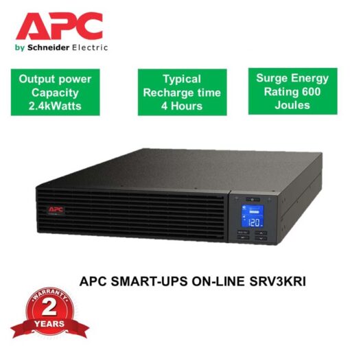 APC Easy UPS On-Line, 3kVA/2400W