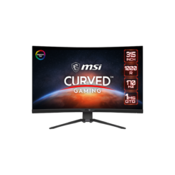 MSI Gaming Monitor 325CQRF-QD Curve 1000R, 32″ WQHD, 170Hz, 1ms VA FreeSync Premium, HDR Ready, Adjustable Black / 3 Years Warranty