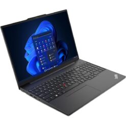 Lenovo ThinkPad E16, Intel 13th Gen i7-1355U, 16GB RAM DDR4, 1TBB PCIe SSD, NVidia MX550, Business Laptop, Fingerprint, 16″ WUXGA – Black with Topload Case