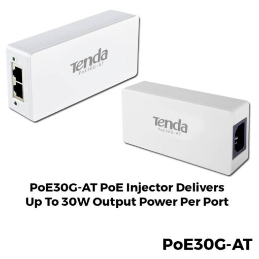 PoE30G-AT PoE Injector delivers up to 30W output power per port