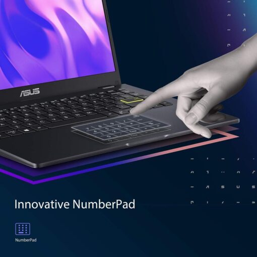 Laptop ASUS Vivobook E410, Celeron N4020 Processor, 4GB DDR4, SSD 128 GB, 14.0-Inch HD Display, Windows 11 Home – PEACOCK BLUE