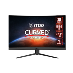Gaming Monitor MSI G32C4X Curve 1500R, 32″ FHD, 240Hz, 1ms VA FreeSync Premium, adjustable, HDR Ready Black / 3 Years Warranty