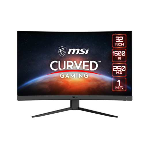 Gaming Monitor MSI G32C4X Curve 1500R, 32″ FHD, 240Hz, 1ms VA FreeSync Premium, adjustable, HDR Ready Black / 3 Years Warranty