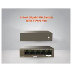 5-Port Gigabit PD Switch With 4-Port PoE